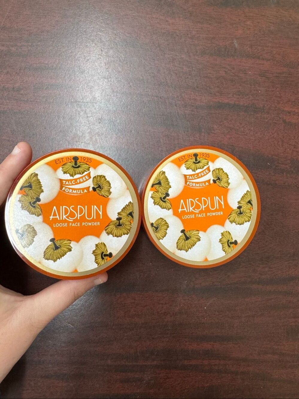 New Airspun Loose Face Powder (2 Containers)- Honey Beige- 1.2 oz.